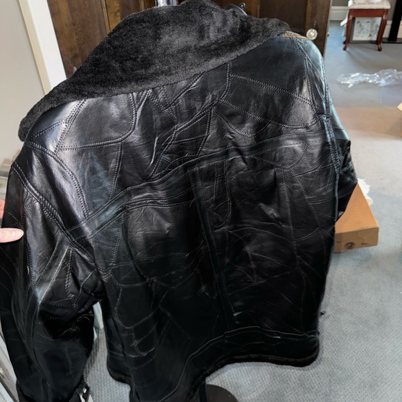 Mens M Collection Genuine Lamb Leather Jacket New - Picture 10 of 12